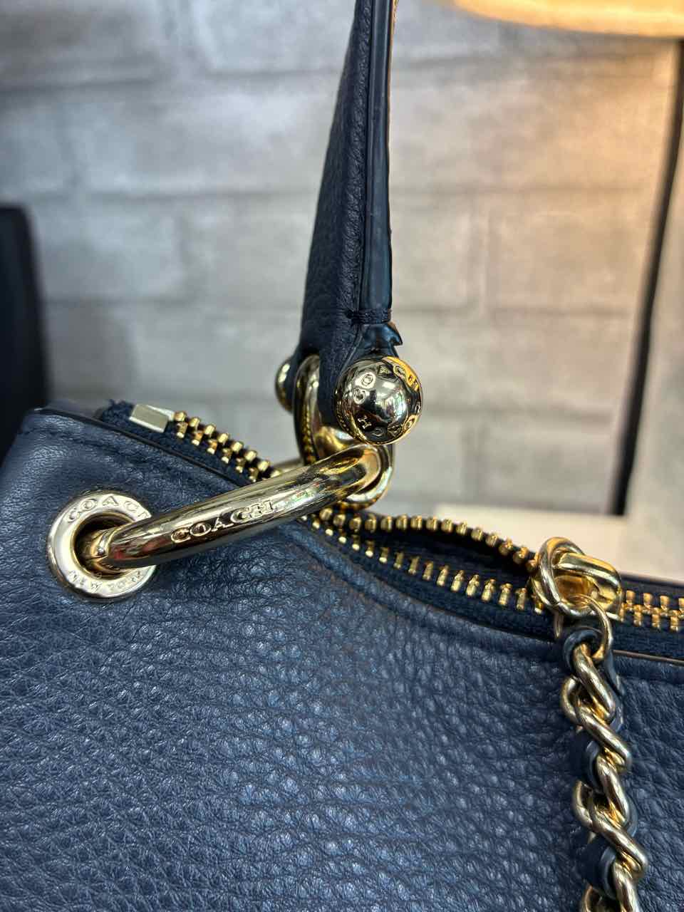 Coach Mia Shoulder Bag in refine Navy Blue