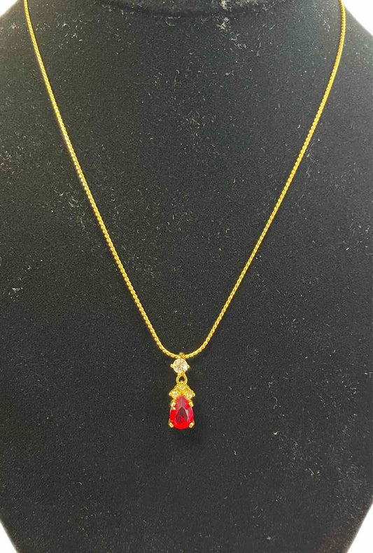 Christian Dior Vintage Necklace Gold Pendent