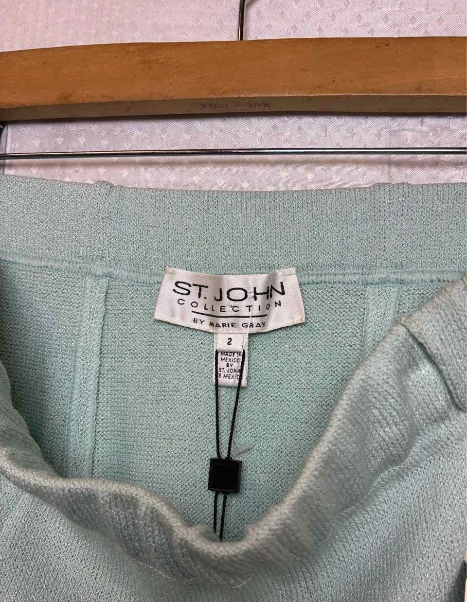 St John Powder Blue Skirt Size 2