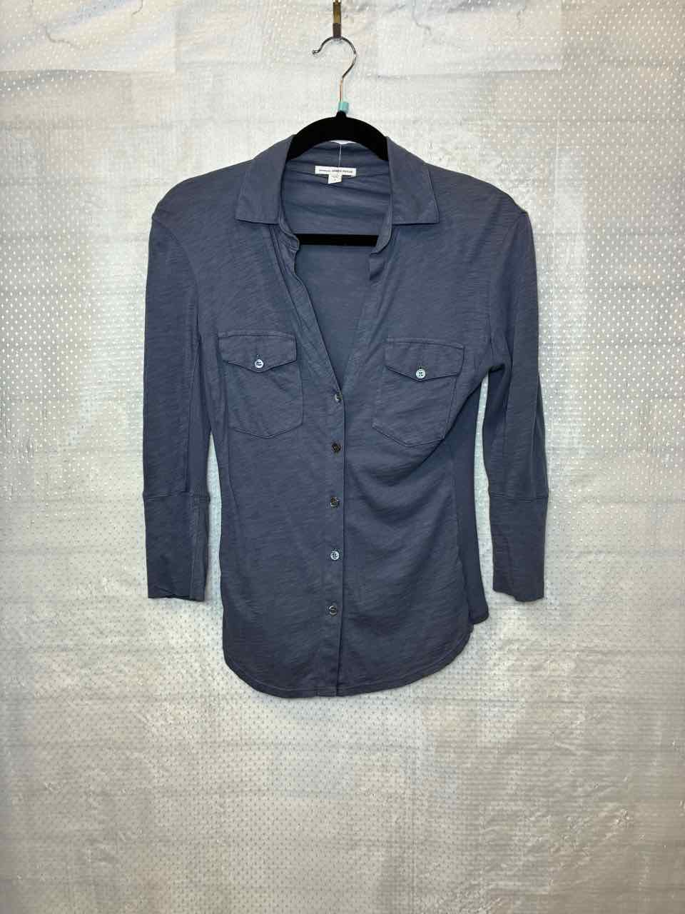 James Perse Navy Shirt Size 1