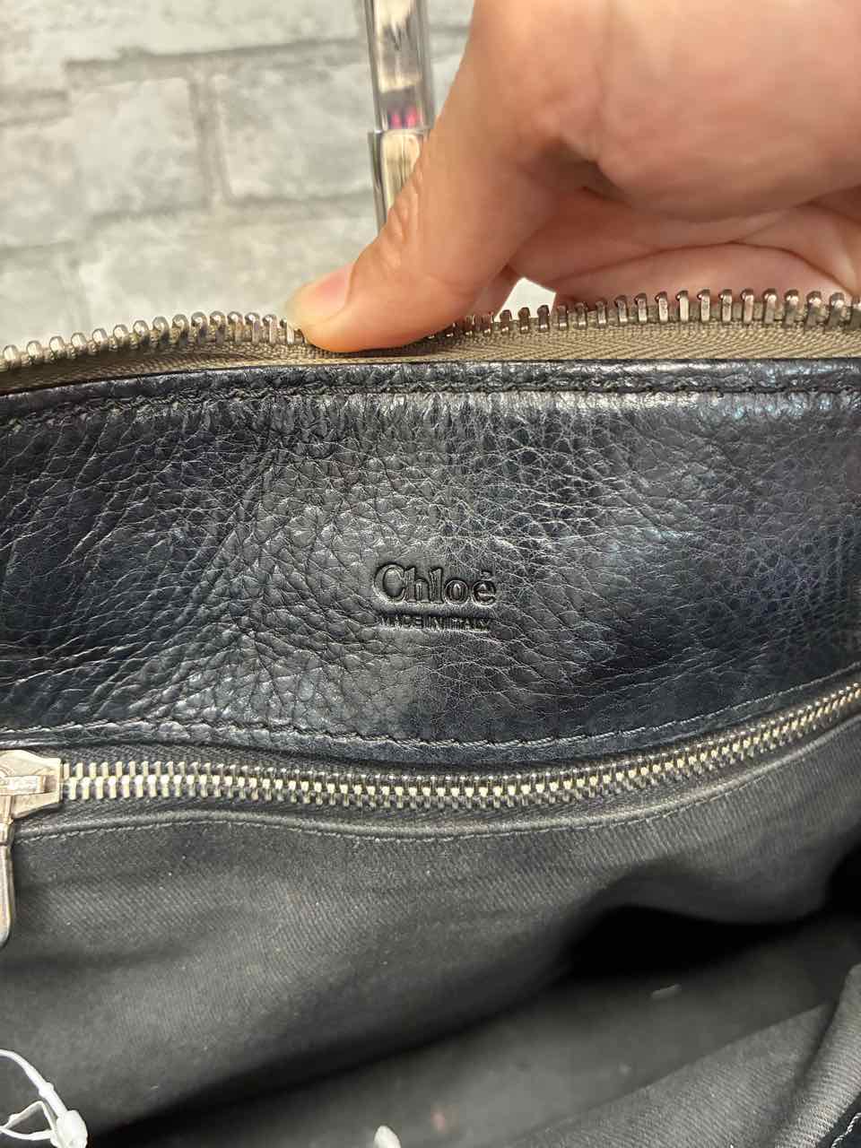 Vintage Chloe Edith Black Leather Hand Bag