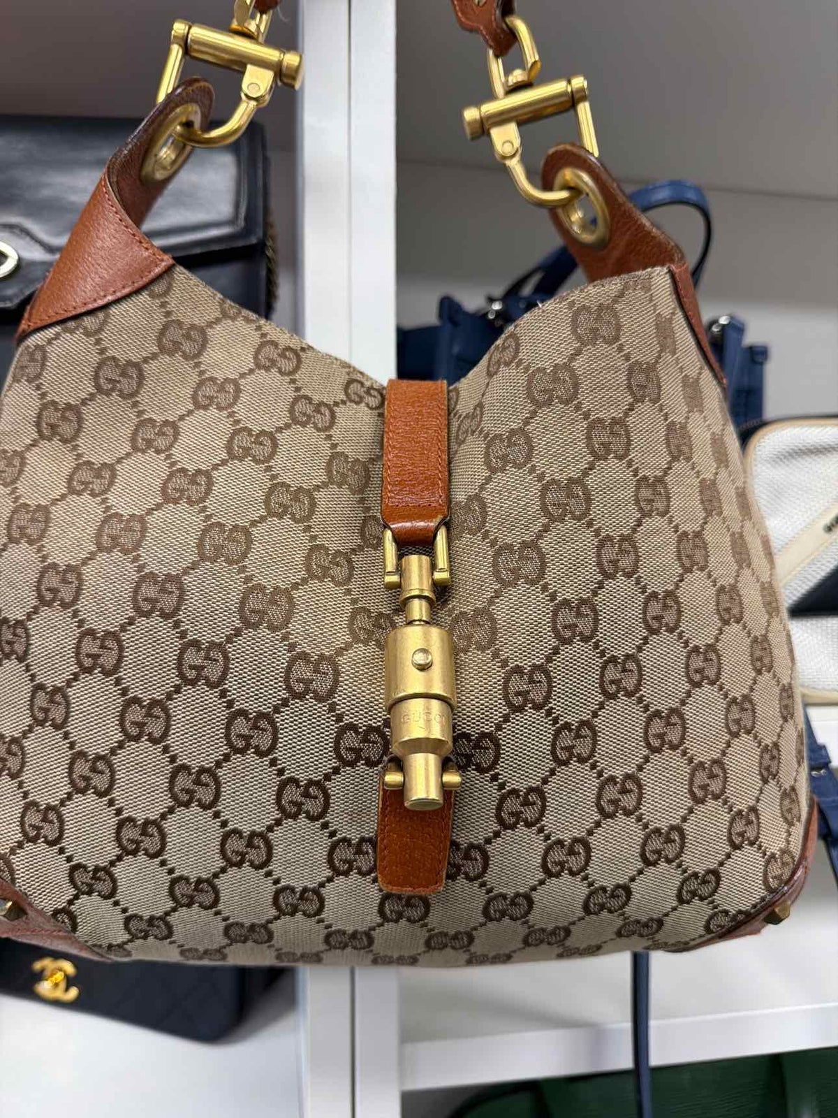 Gucci Vintage GG Monogram Jackie SHoulder Bag