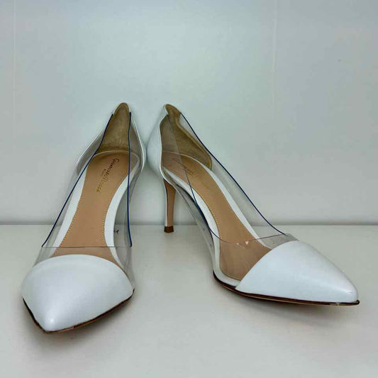 Gianvito Rossi white kitten heels 38.5