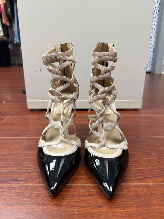 Valentino black and nude heels