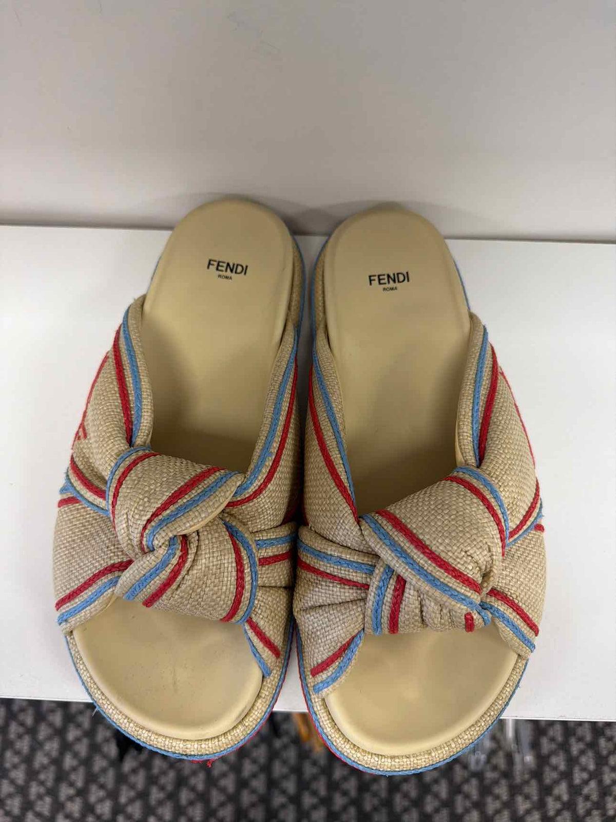 Fendi tan sandals