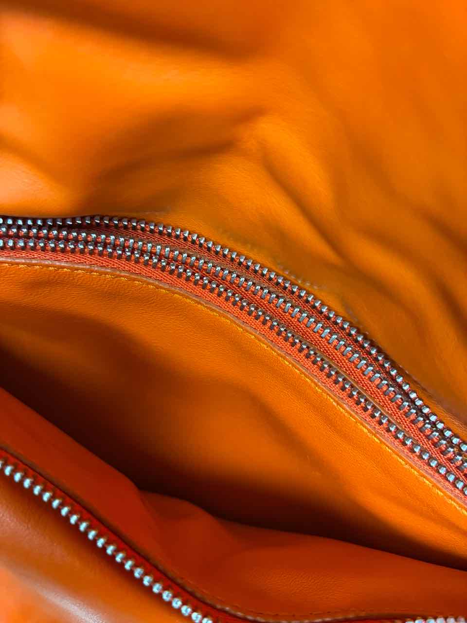 Salvadore Ferragamo Vara Bow Orange Shoulder Bag