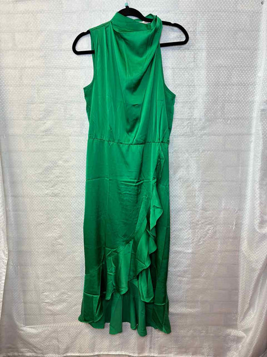 Kirundo green satin dress M