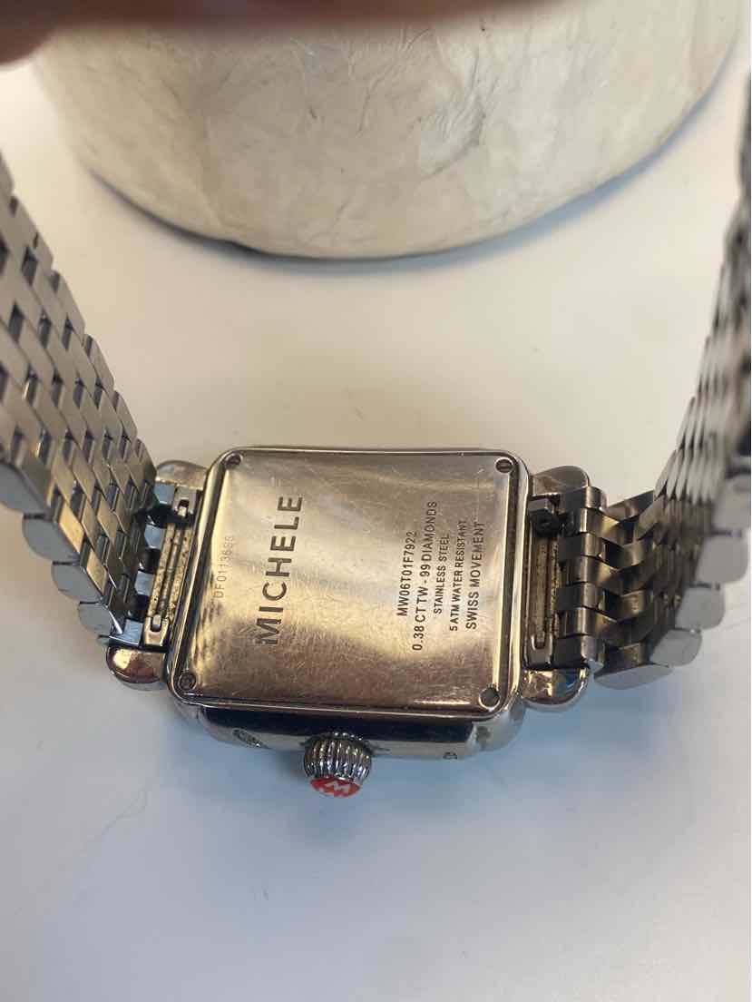MICHELE Deco Safari Zebra Diamond Ladies Watch