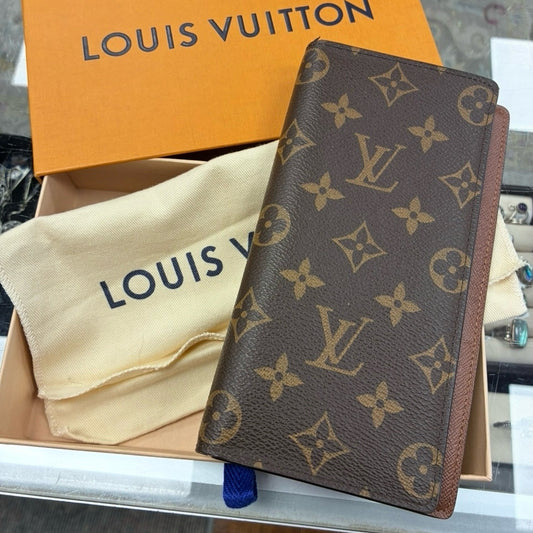 Louis Vuitton Brown Monogram Brazza Wallet