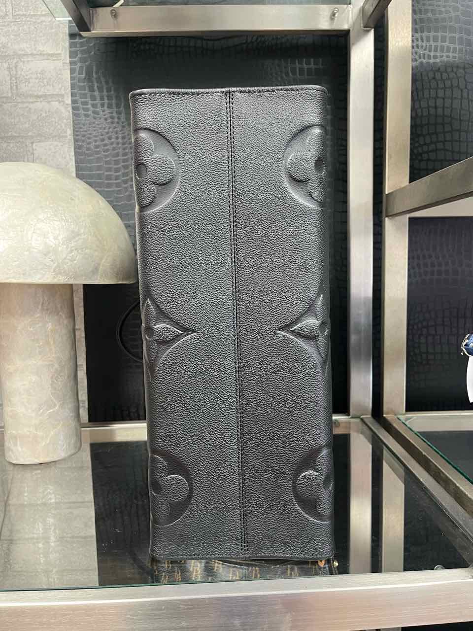 Louis Vuitton OnTheGo Monogram Empreinte Dark Black Leather