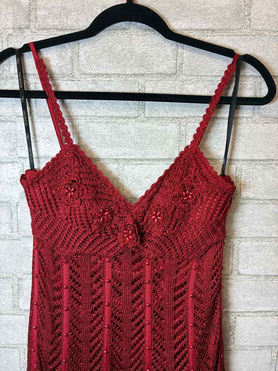 Size M Sue Wong Red Dress