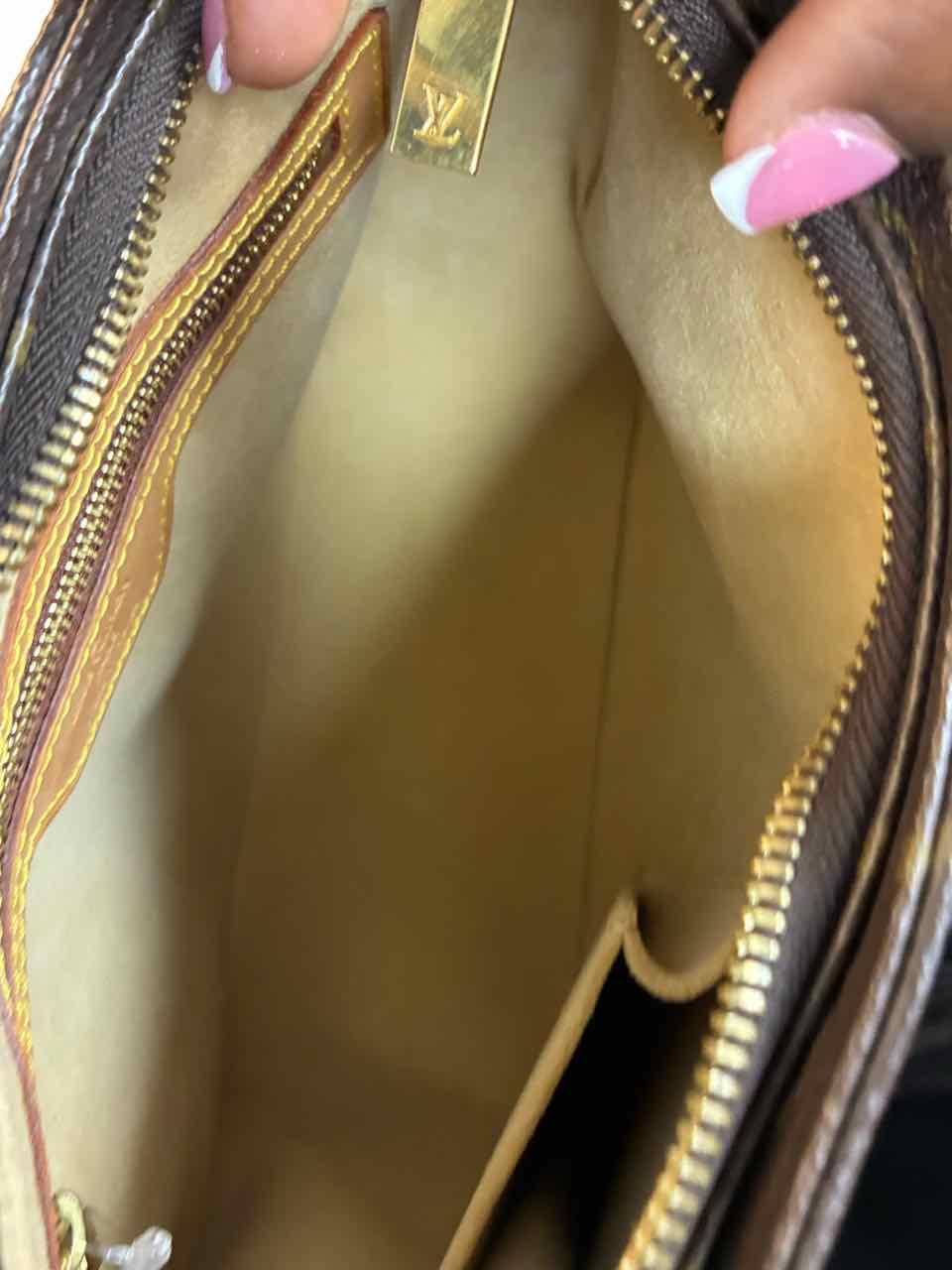 Louis Vuitton Brown  Monogram Canvas Looping MM Purse