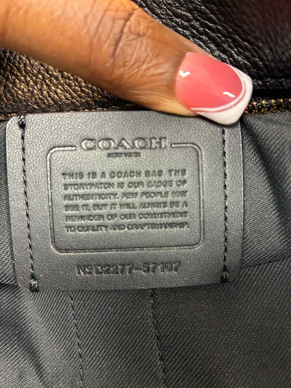 Coach Female Black Purse