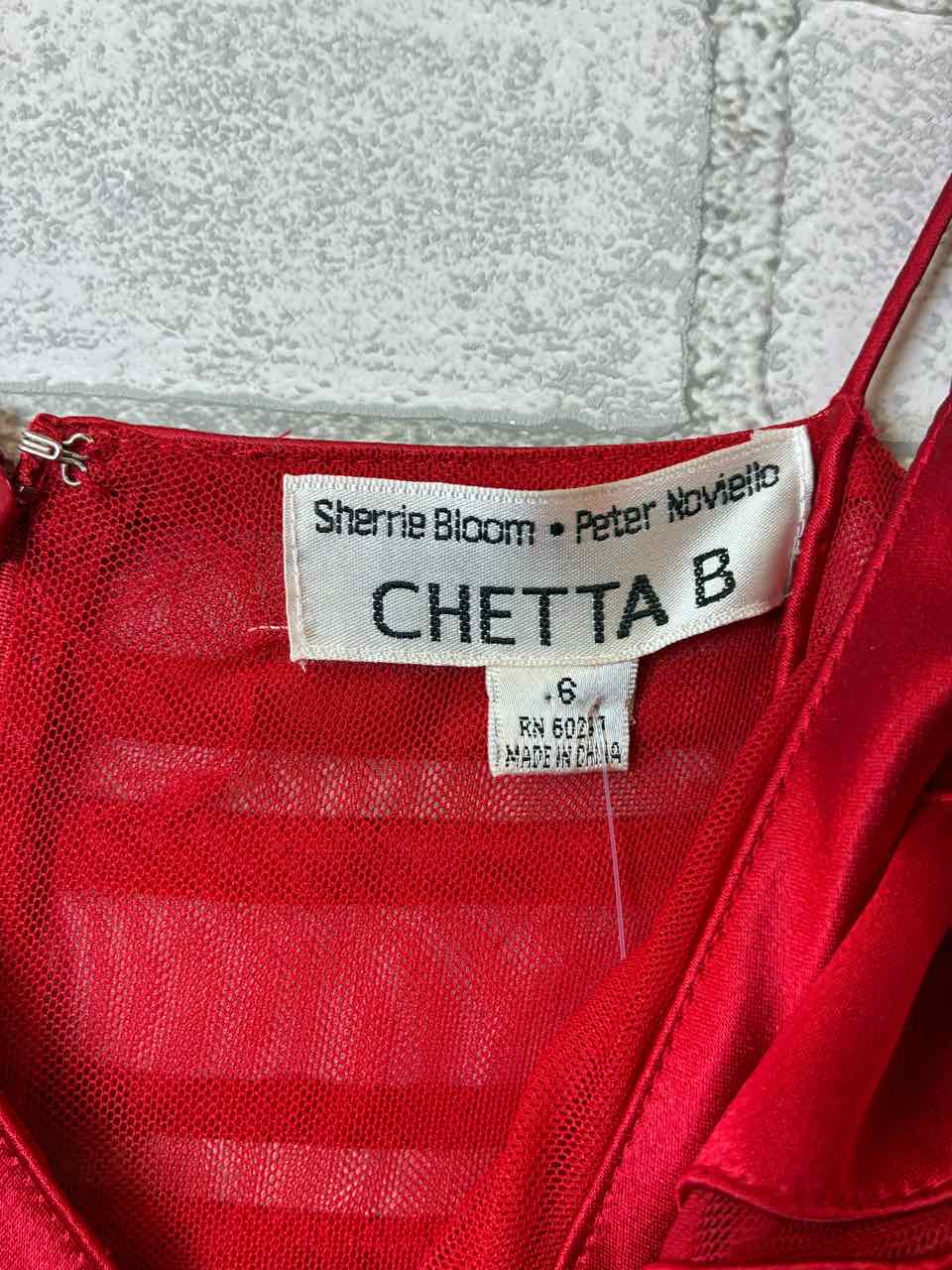 Size 6 Chetta B Red Dress