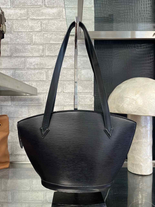 Louis Vuitton Black Epi Leather Saint Jacques Shopping Bag