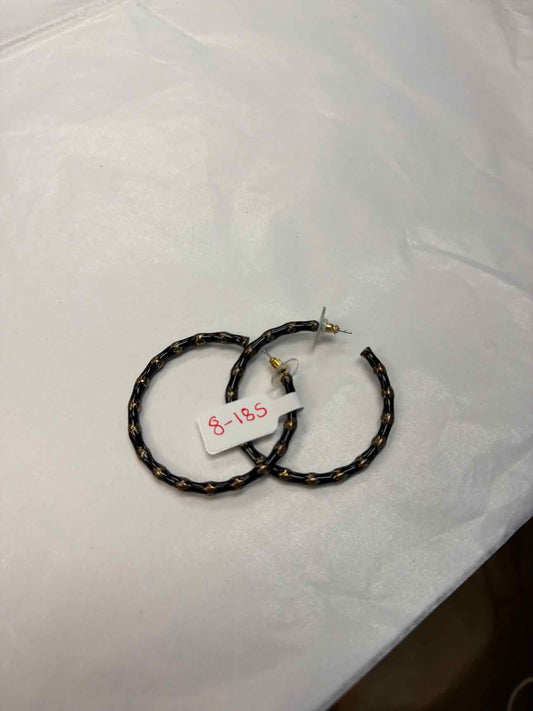 Black anf gold hoops