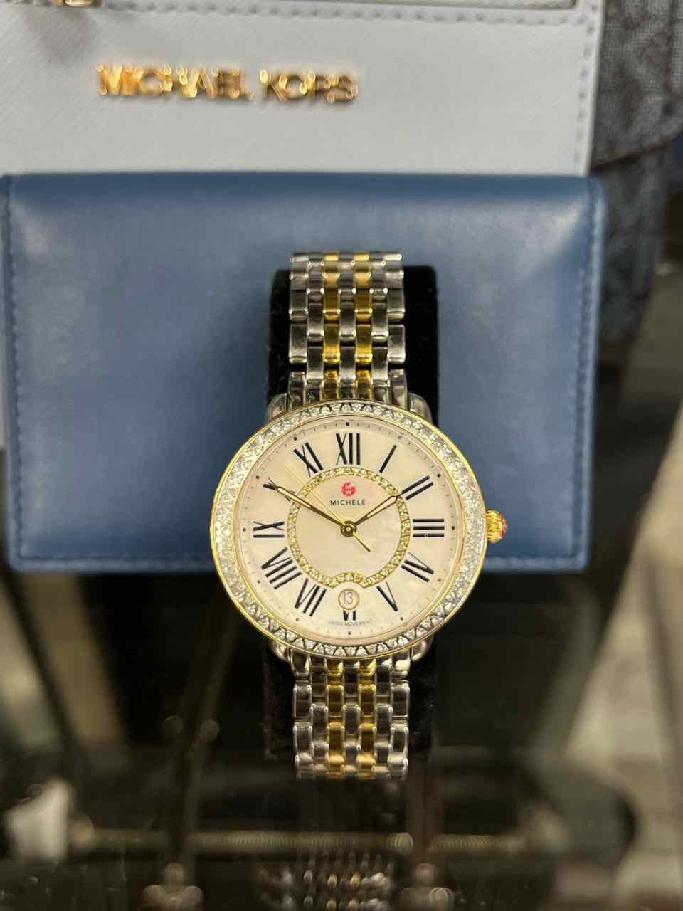 Michele Serien Mid 2 tone Diamond Bezel  Wristwatch
