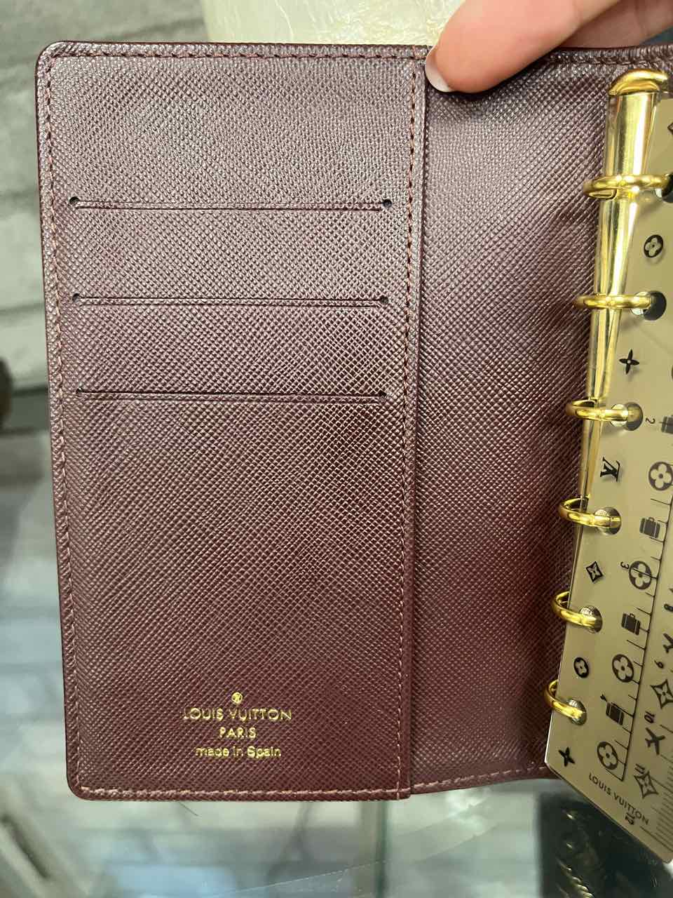 Louis Vuitton Mini Lin PM Red Agenda / Passport Holder