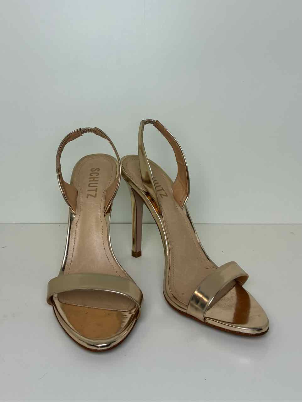 Shultz Size 8 Rose Gold Heels