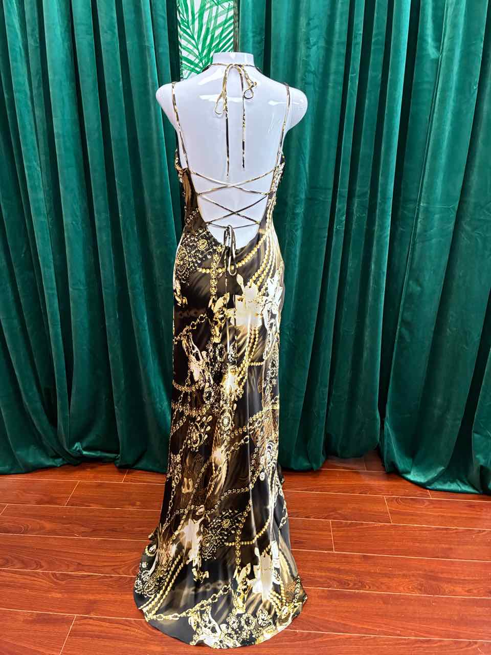 Size 10 Mary L. Couture Multi-Color Dress