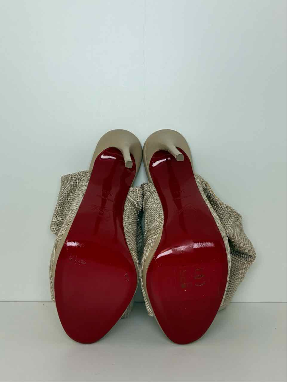 CL Size 36.3 Beige Sock Style Heels
