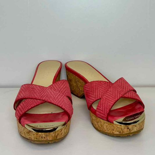Jimmy Choo Pink Size 37 Sandal Wedge