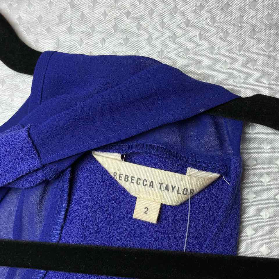 Rebecca Taylor Purple Blouse Size 2