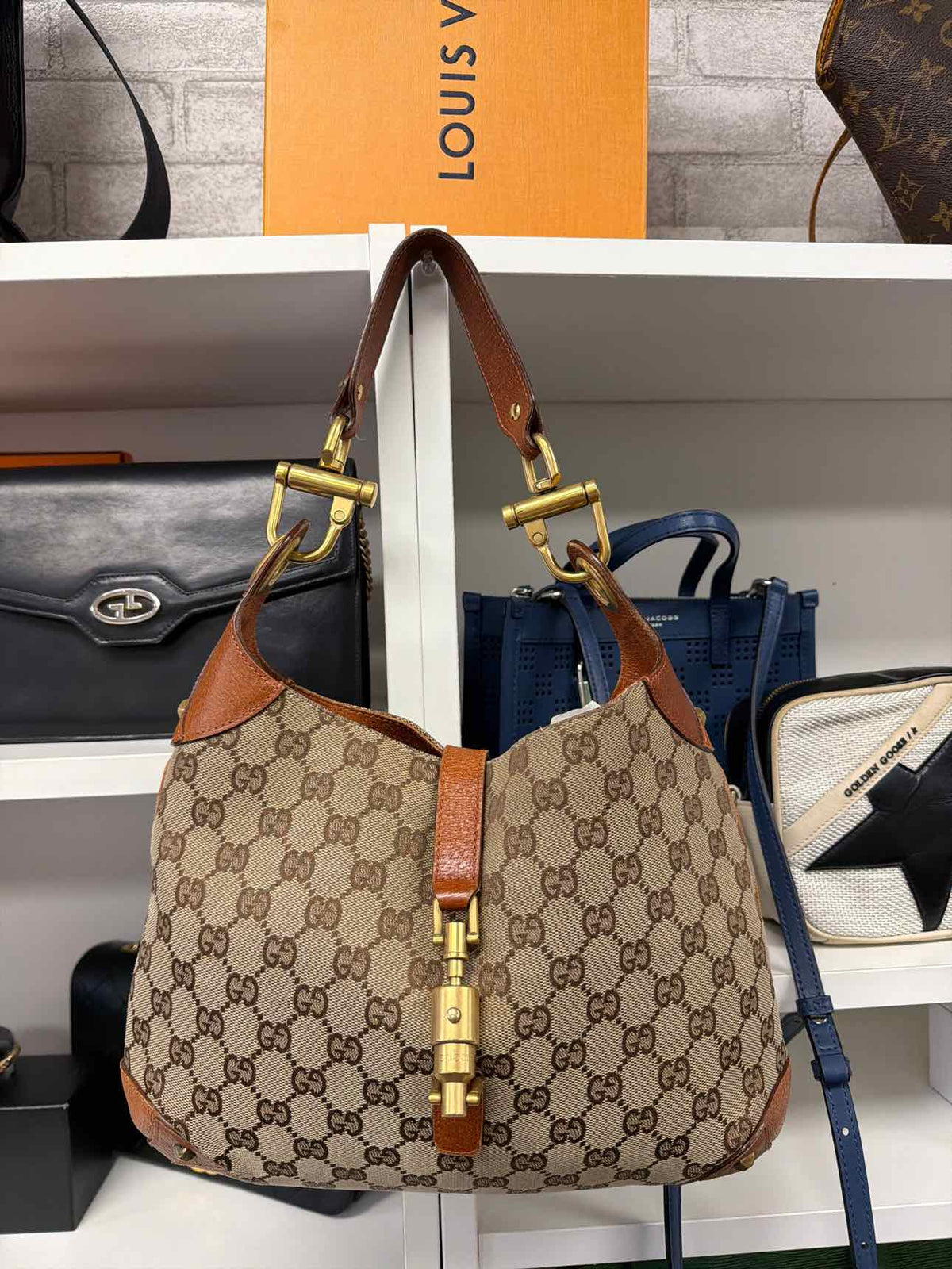 Gucci Vintage GG Monogram Jackie SHoulder Bag