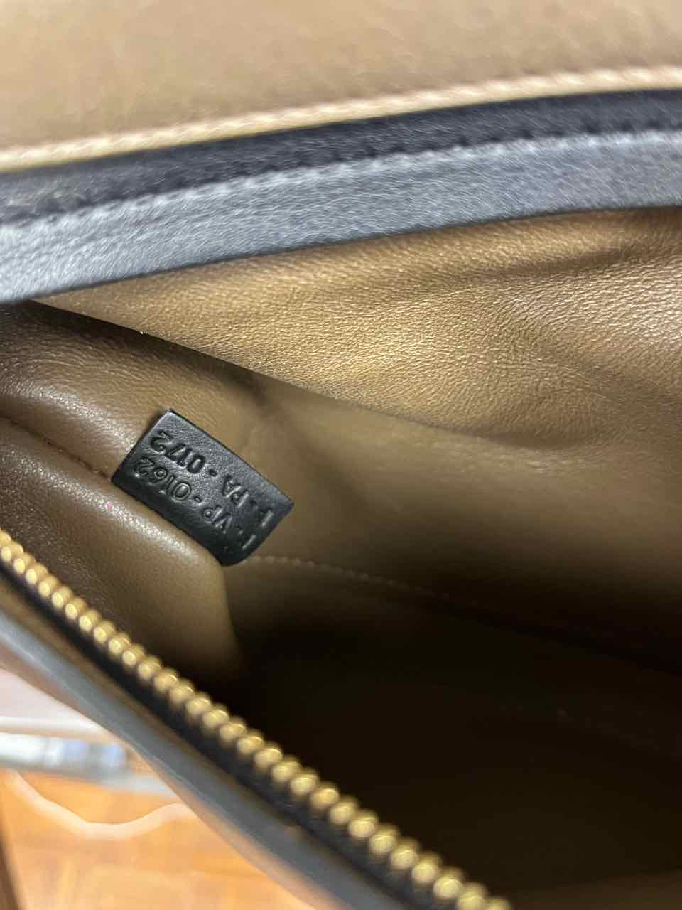 Celine Trapeze Tri Color Calfskin Leather & Blue Suede Purse