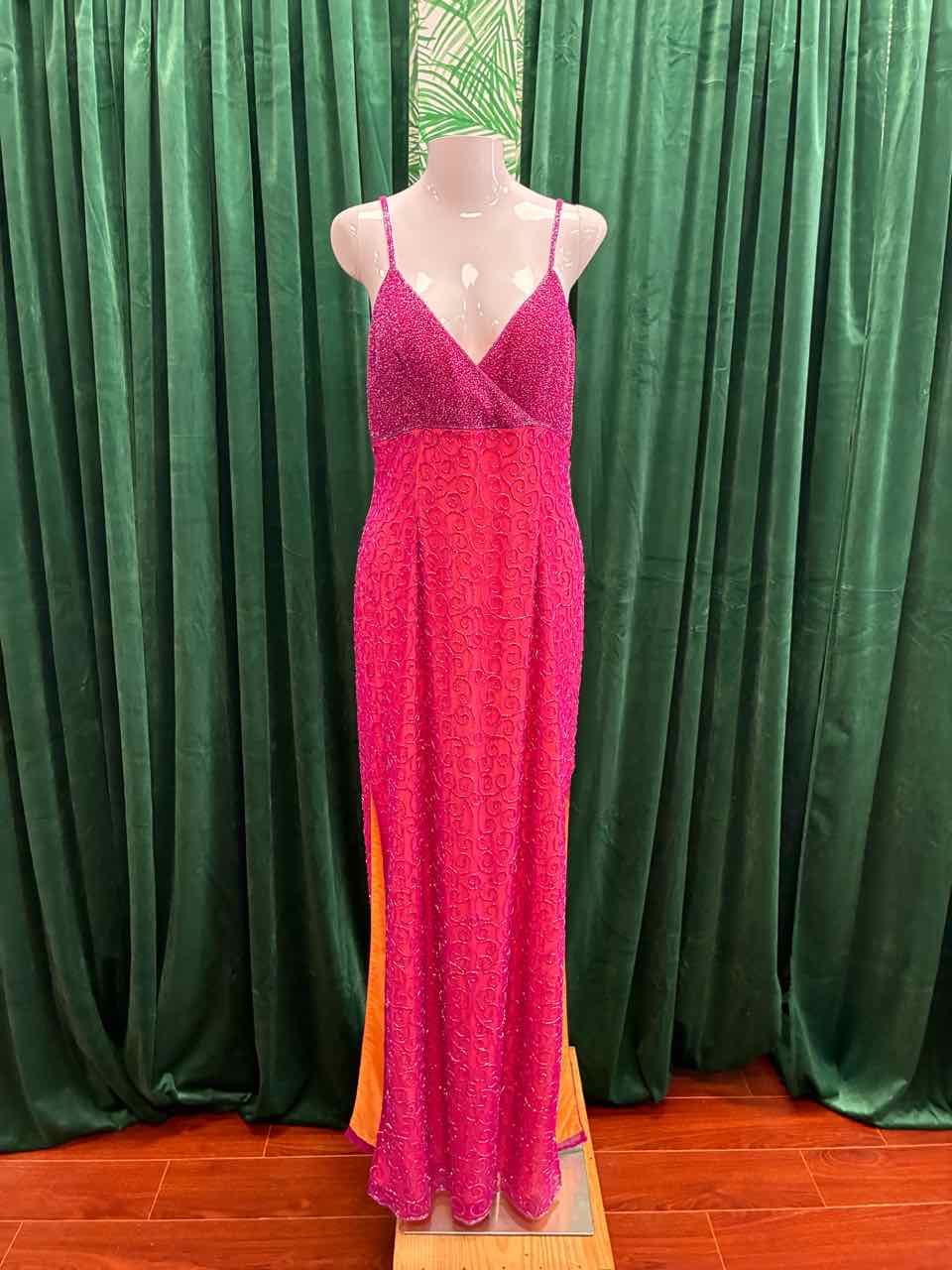 Size L Andretta Donatello Fuschia Dress