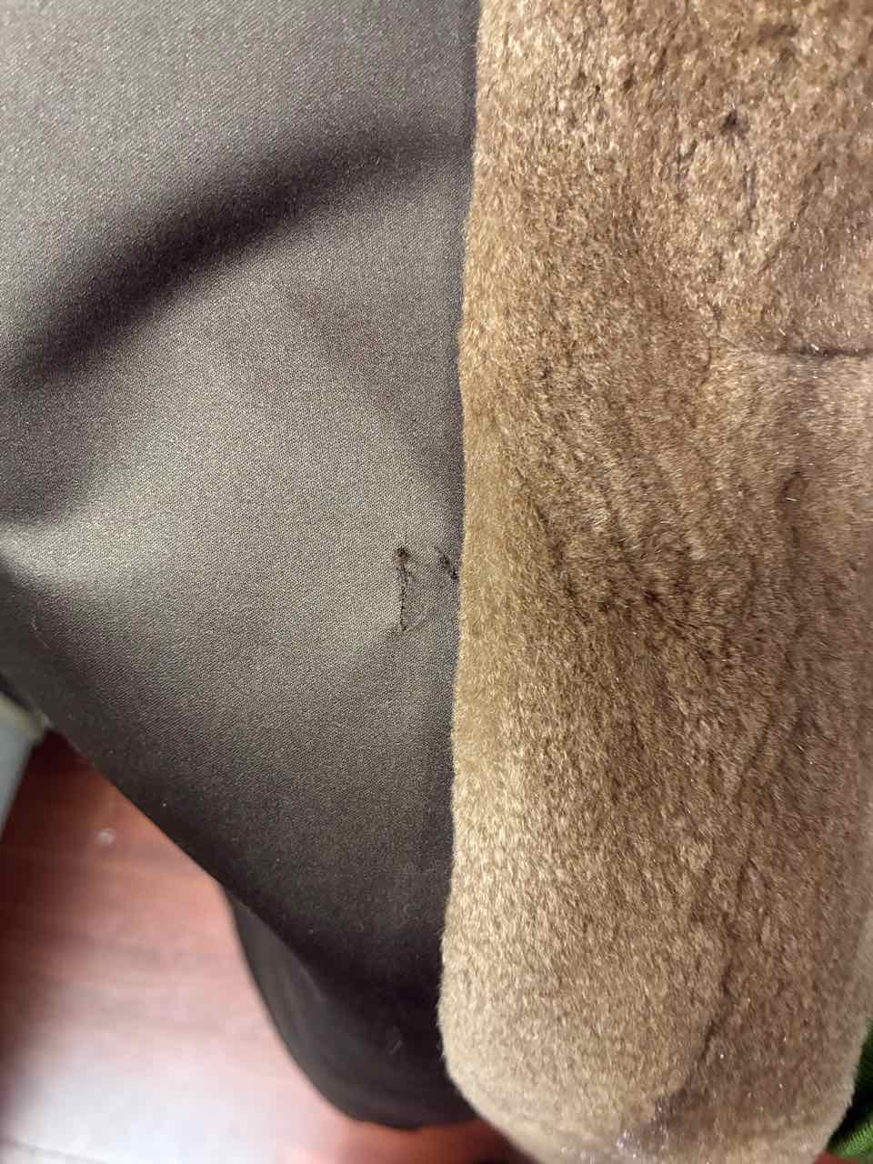 Phil.M.Stupp Brown Jacket with Light Brown Natural Mink  Fur Llining M