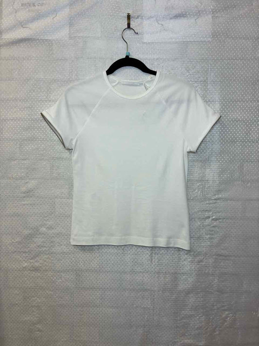 Helmut Lang White Zipper Sleeve Shirt Size Small