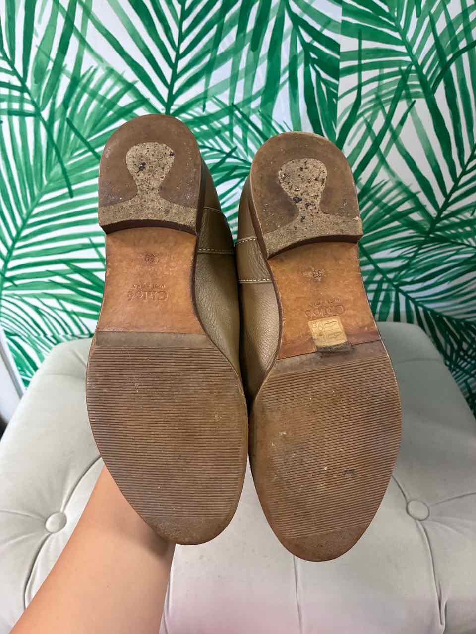 Chloe Size 39 Beige Riding Boots