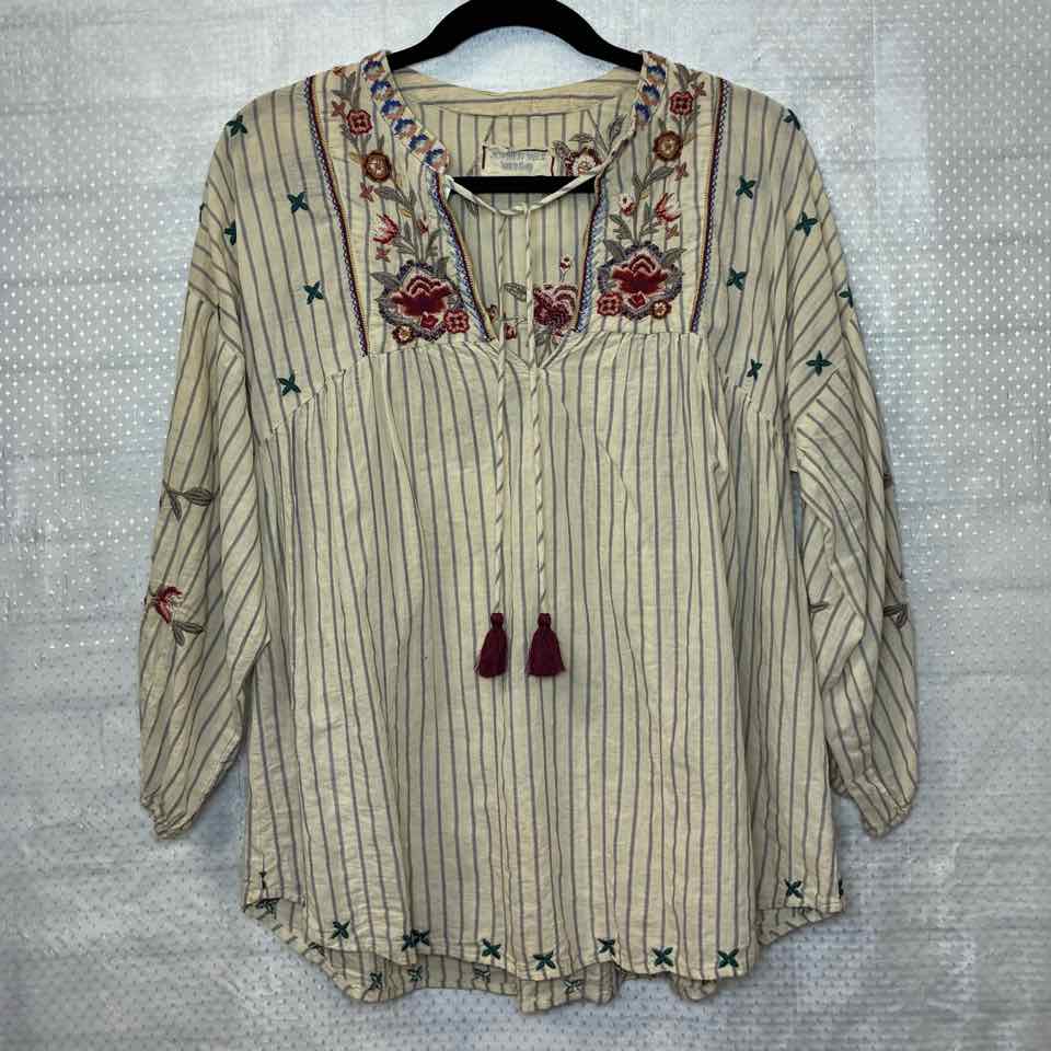 Johnny Was Cream Blouse size Small