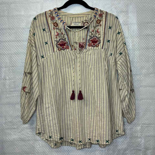Johnny Was Cream Blouse size Small