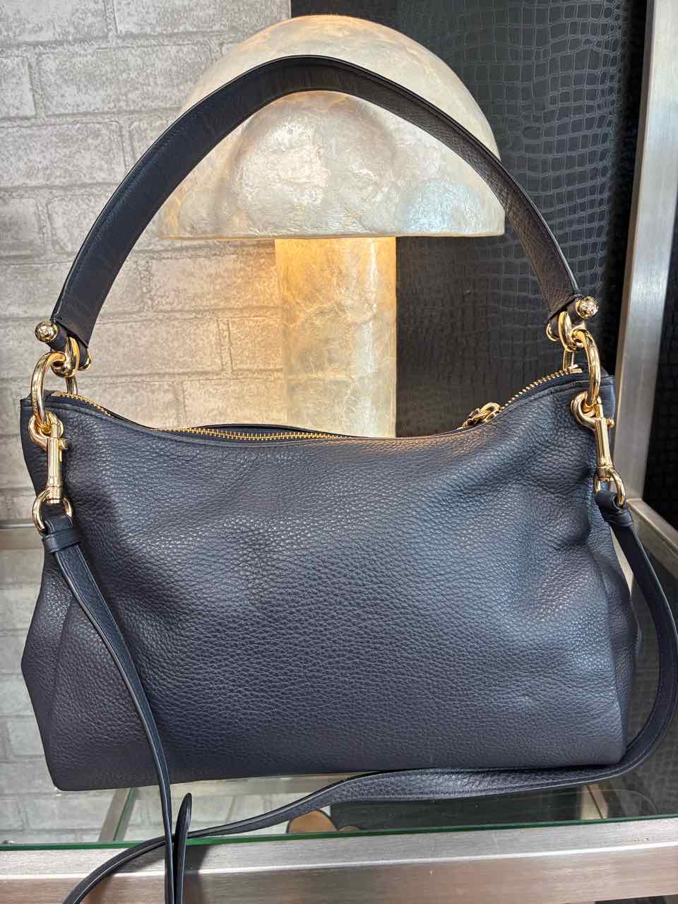 Coach Mia Shoulder Bag in refine Navy Blue