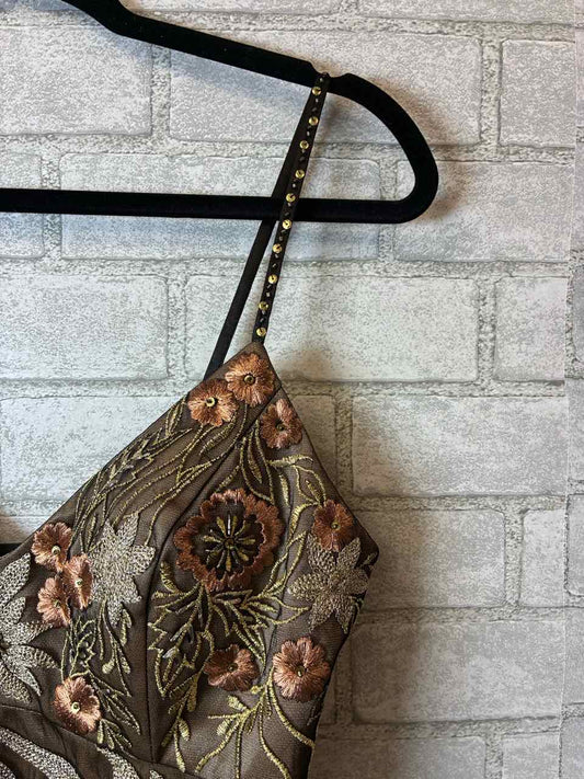 Size 10 Sue Wong Nocturne Brown Dress