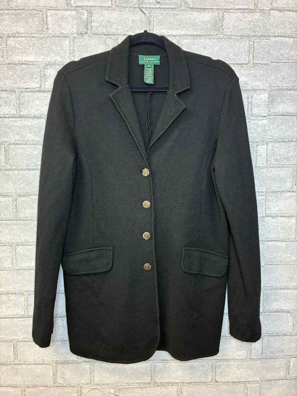 Ralph Lauren Black Wool Blazer Size M