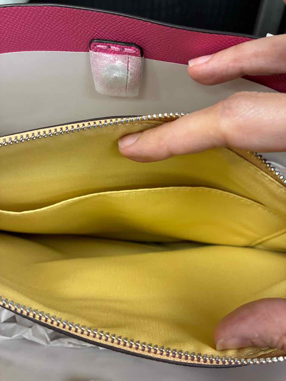 Coach Pistachio/green Mollie Bucket Bag 22 in double face leather.