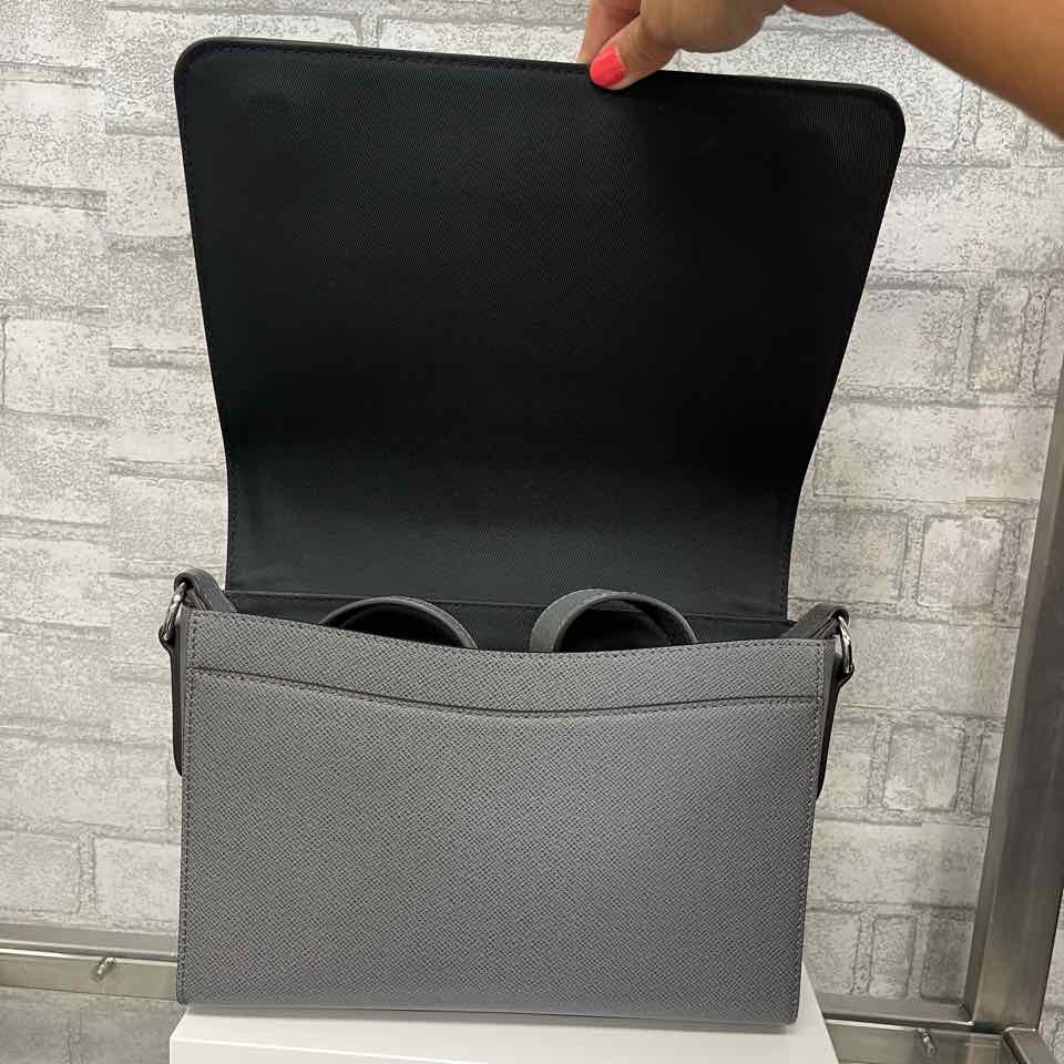 Louis Vuitton Gray Taiga Flap Messanger Bag