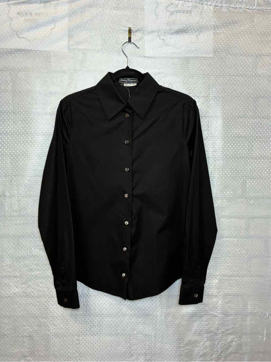 Ferragamo Black Blouse size 44