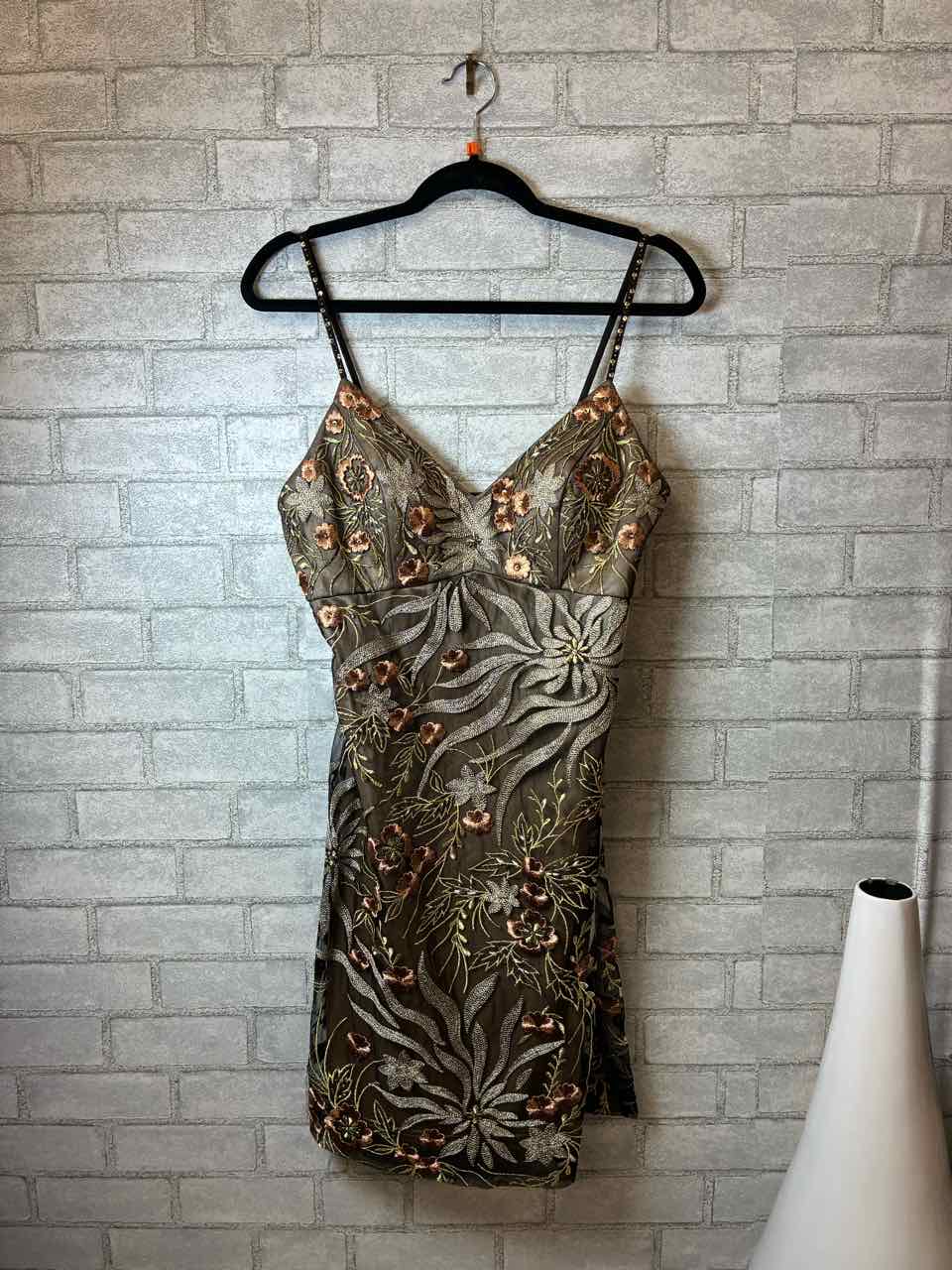 Size 10 Sue Wong Nocturne Brown Dress
