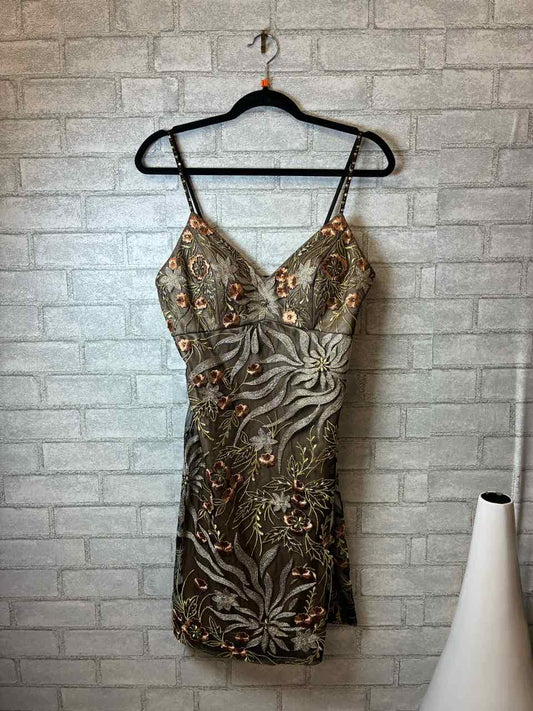 Size 10 Sue Wong Nocturne Brown Dress