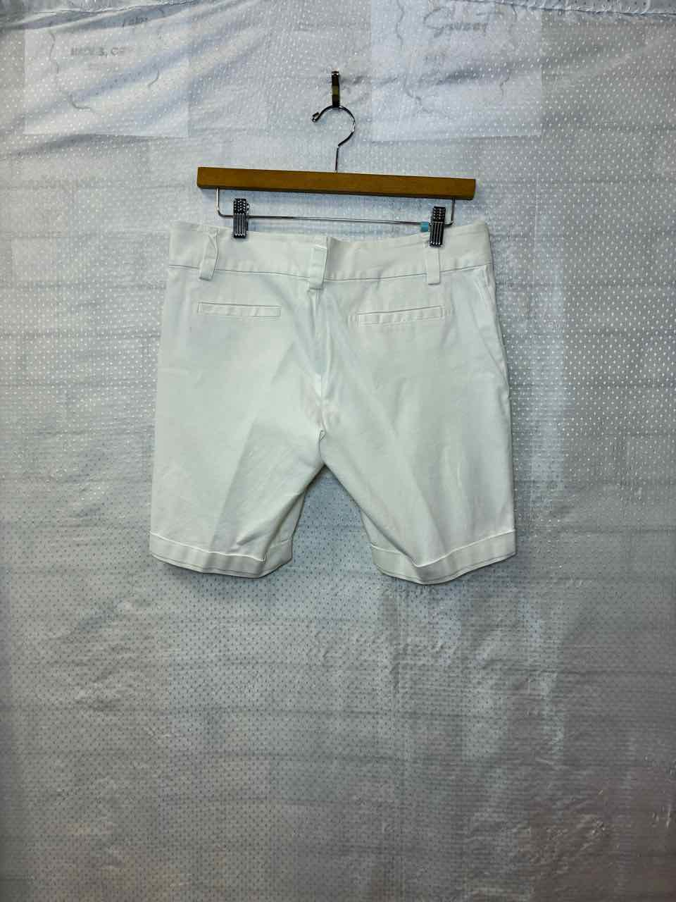 Size 8 Alice and Olivia Bremuda White Shorts