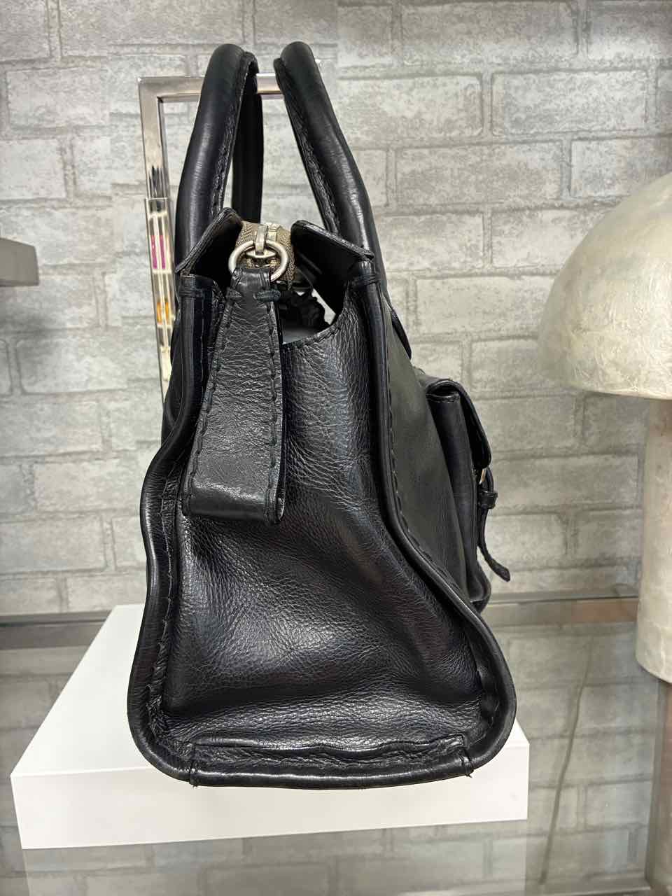Vintage Chloe Edith Black Leather Hand Bag