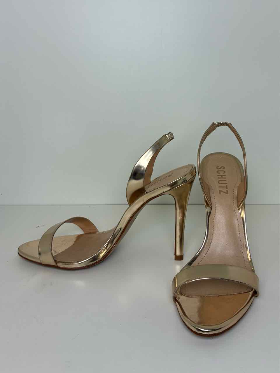 Shultz Size 8 Rose Gold Heels