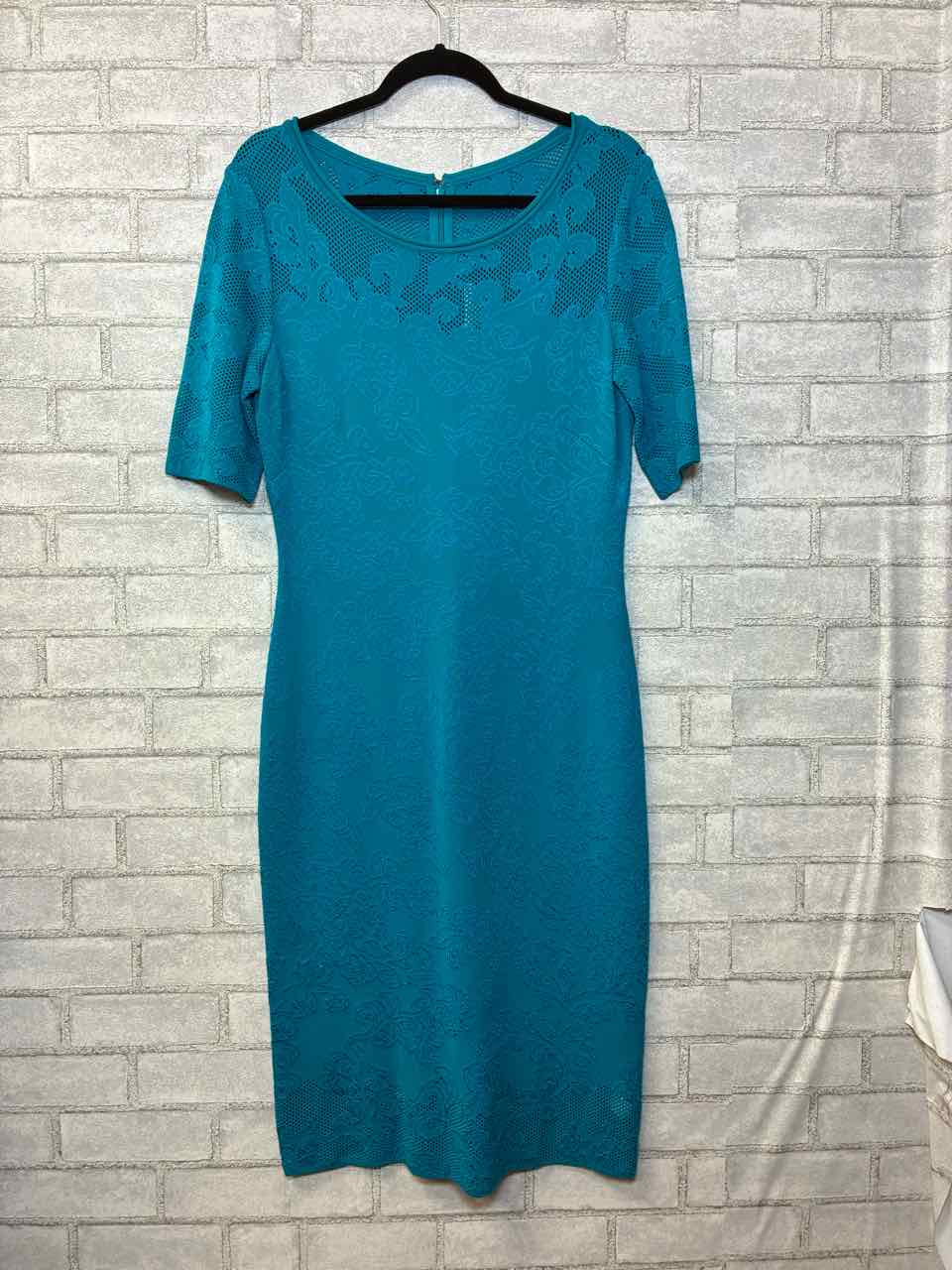 ST John Knit Teal Dress Size 10