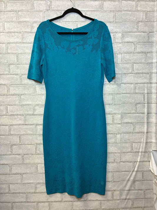 ST John Knit Teal Dress Size 10