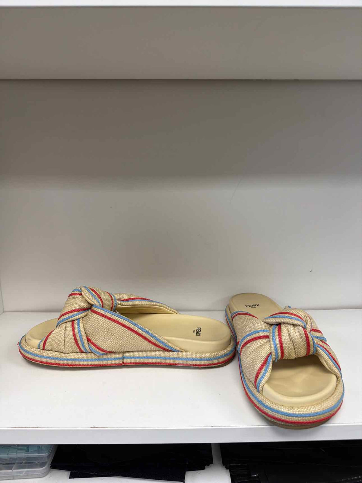 Fendi tan sandals