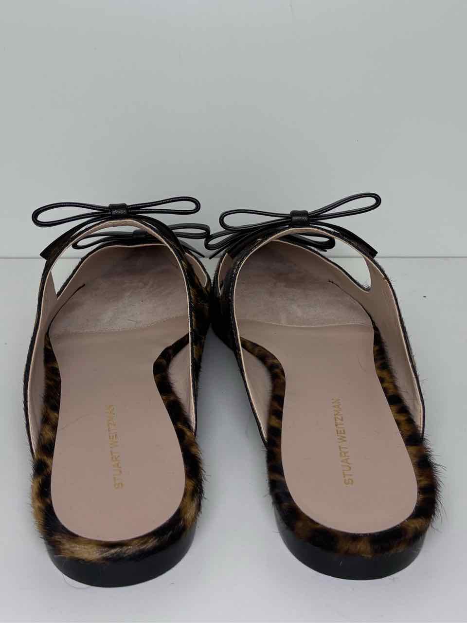 Stuart Weitzman Leopard Print Shoe Size 9 Mules